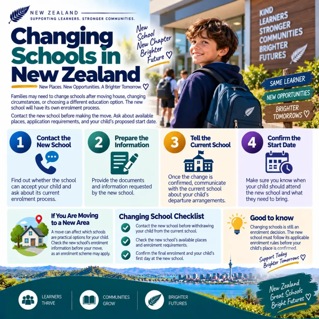 Changing Schools in New Zealand