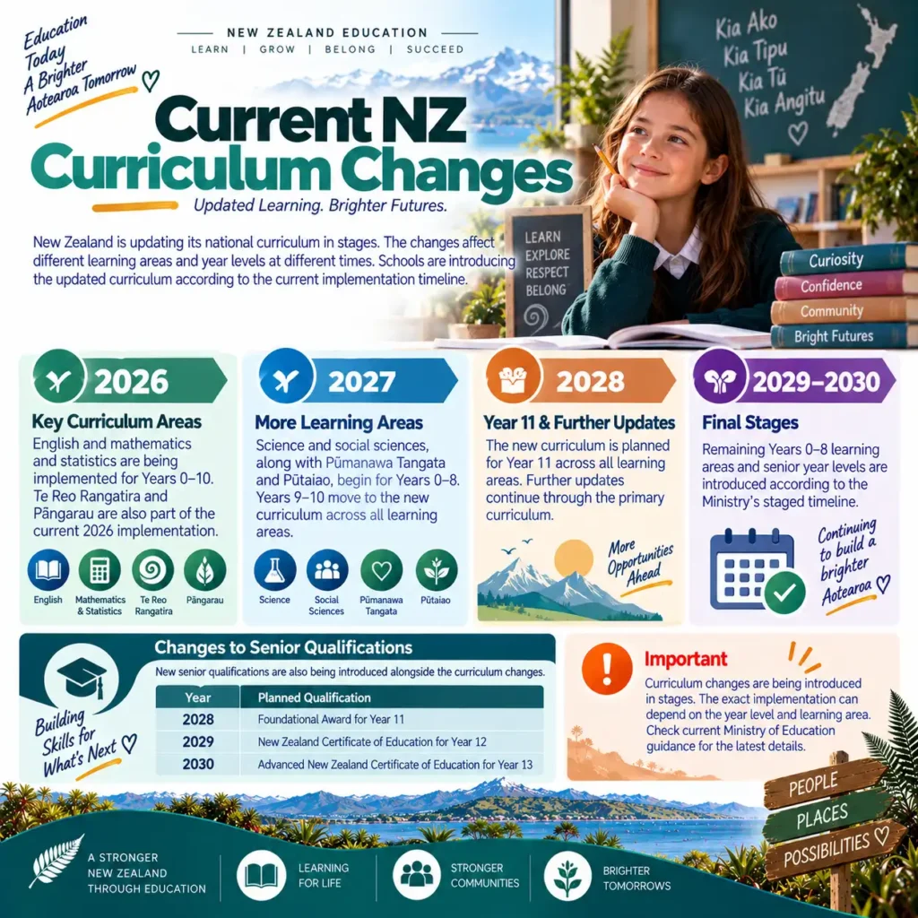 Current NZ Curriculum Changes
