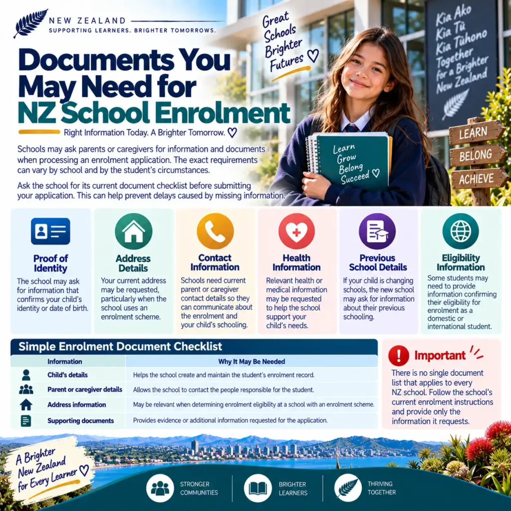 Documents You May Need for NZ School Enrolment
