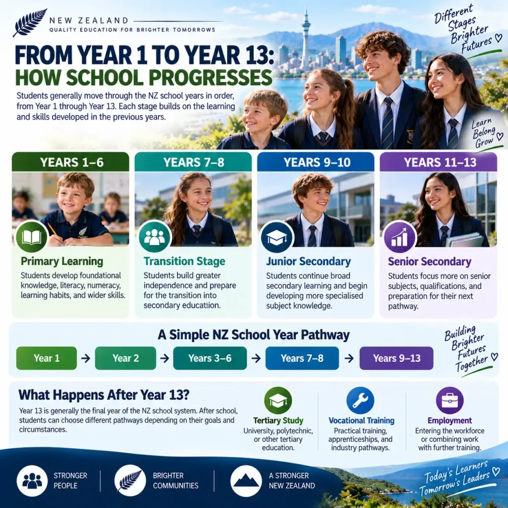 From Year 1 to Year 13