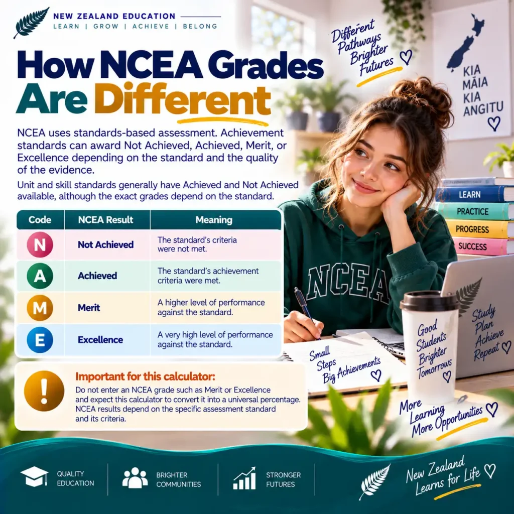 How NCEA Grades Are Different