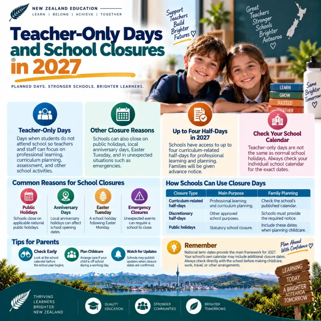Teacher-Only Days and School Closures in 2027