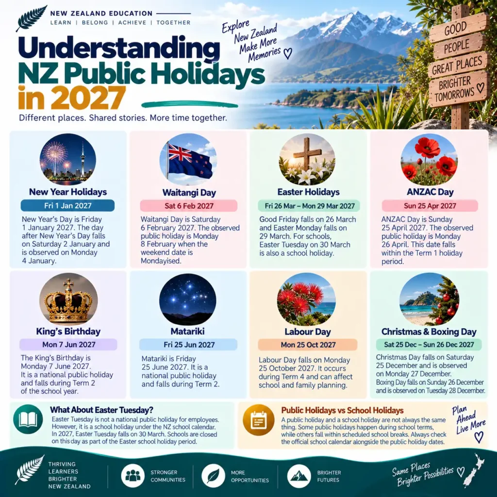Understanding NZ Public Holidays in 2027